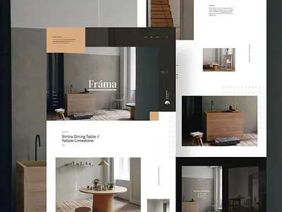Frama furniture landing onlinestore storefront ui web webdesign webpage website