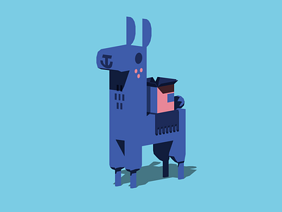 Alpaca, now in 3D animals b3d blender blender3d cell shading character clean clean ui cute design flat illustration web
