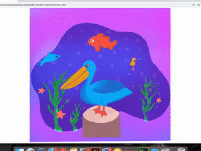 Illustration & 3D Parallax Using HTML, CSS, JavaScript 3d 3d animation 3d art css html html 5 illustration javascript parallax procreate procreate app