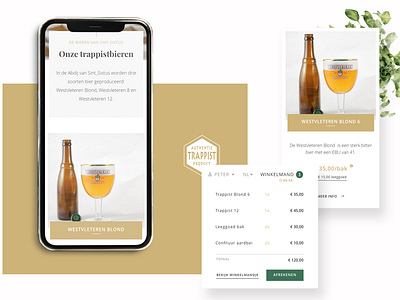 Trappist Westvleteren - webshop design development ecommerce front end responsive sketch ui ux ux ui web website