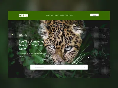 BBC EarthLanding Page landing design landing page design landingpage ui uidesign uiux ux web webdesign website