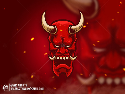 Oni Mask branding design esport esports gaming graphic illustration logo mascot mascot logo oni oni mask sport sports vector