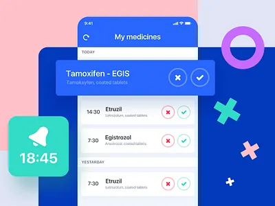 Mobile Application - Take your medicine app screens application design medicine mobile mobileapp ui ux