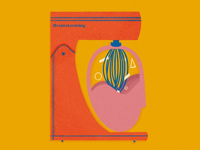 Brainstorming brain brainstorming business concept create digitaldraw editorial had illustraion ipadpro kitchen magazine procreate teamwork texture think ui ux webillustration