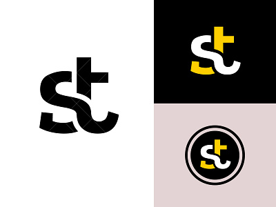 st logo art branding design graphic design identity illustration logo logo design logotype monogram monoline s st st logo st monogram t ts ts logo ts monogram typography