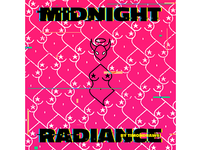 midnight radiance. album art album cover album cover design cover cover art cover design design digital art digital illustration drawing glitch art illustration timondraws