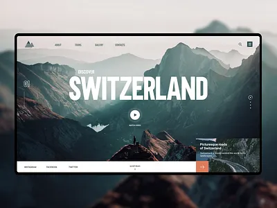 Travel concept clean design icon icons travel typography ui ux vector web website