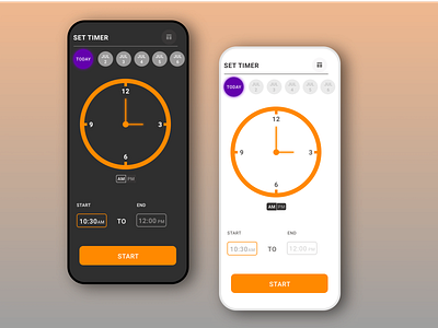 Set Timer colorful design set timer timer ui uidesign uxdesign