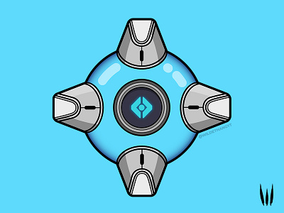 Knights Peace Ghost Shell destiny destiny 2 flat vector gaming ghost shell illustration trials vector art