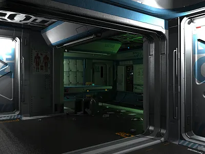 Infirmary 3d board game boardgame card game digital 3d environment future futuristic game art sciencefiction scifi space