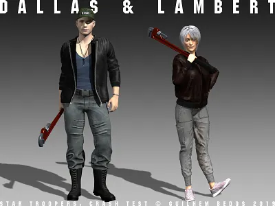 Dallas & Lambert 3d board game boardgame card game concept art digital 3d future futuristic game art sciencefiction scifi space