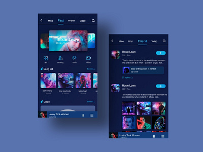 MUSIC APP DESIGN ui ux 应用