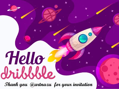 Hello Dribble 01 2019 animation app branding businesscard design designer mahabub flyer hello dribble icon illustration logo mahabub riad t shirt typography ui ux vector web wellcome