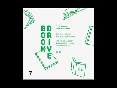 Book Drive animation book branding clean design flat graphic design graphics illustration illustrator layout minimal poster printdesign simple typogaphy ui ux visual visualart