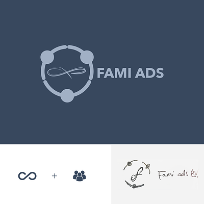 Fami Ads logo design brand design branding business card corporate identity design illustration it company logo tech tech company technology ui ux vector