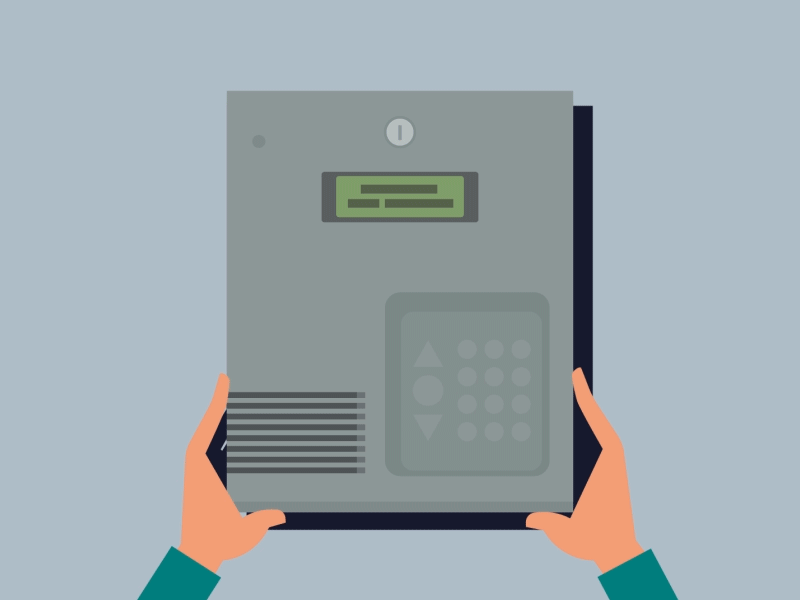 Portal Installation apartment buzzer characterdesign communication device doorport flat hello illustration loop looping motion graphics motion graphics design portal