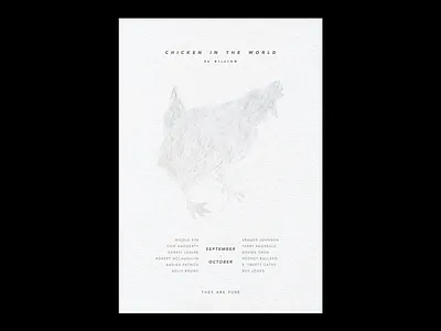 White Chicken animation art branding clean design flat graphic design graphics illustration illustrator layout minimal poster printdesign simple typogaphy ui ux visual visualart