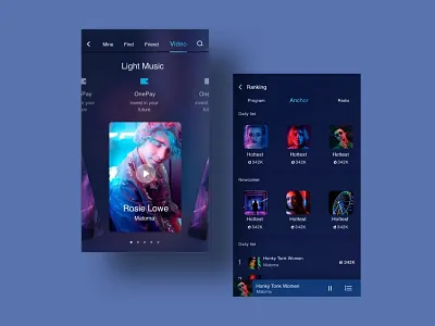 Music app design design ui 应用