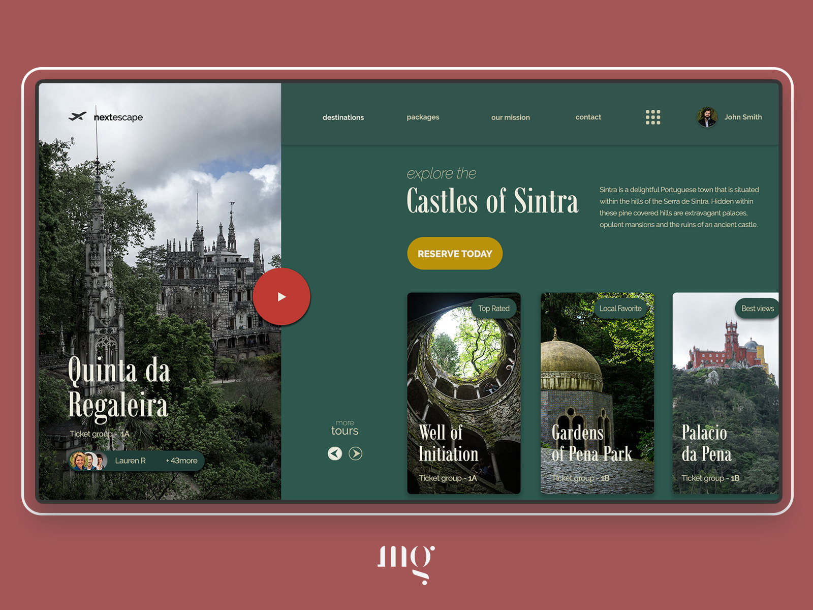 Example of Sintra Tour Company - Concept
