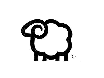 RAM LOGO - SKETCH animal animal logo branding goat icon iconic logo logos mark minimal ram sheep symbol