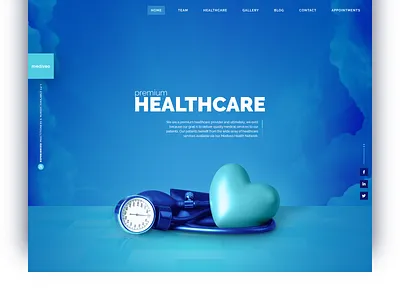 Mediveo - Medical Clinic & Hospital Services Homepage clinic doctor health health care healthcare hero hospital illustration medical nurse ui design web design