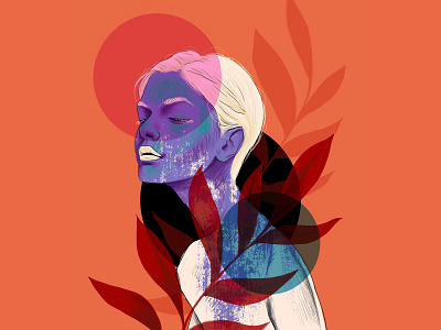 portrait art design digital drawing dribbble fasion illustration instagram love models