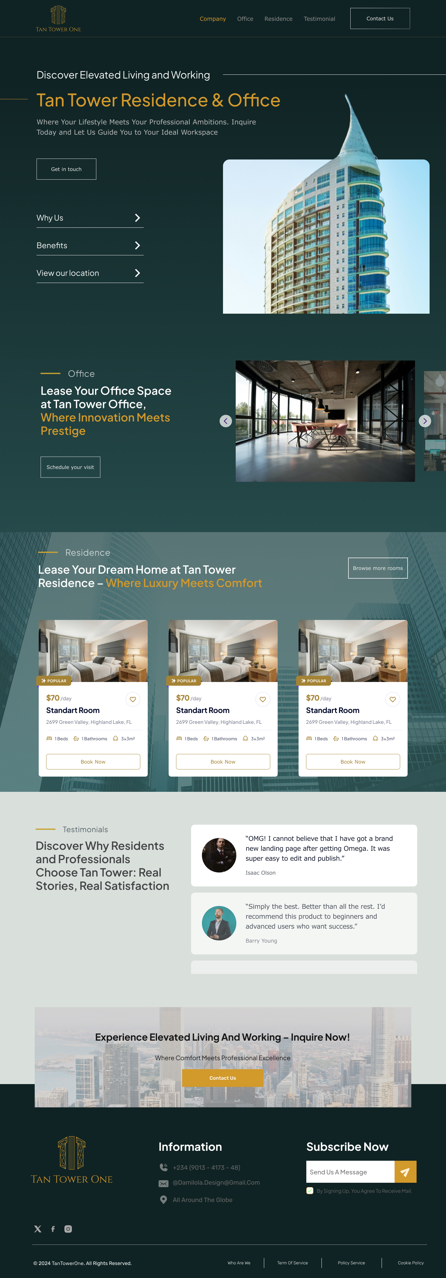 "Real Estate Landing Page – Modern Property Website UI" landing page ui ux web design website