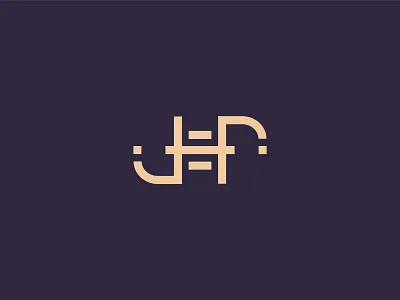 Jef ambigram logo branding design digital flat logo typography