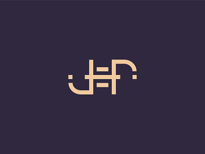 Jef ambigram logo branding design digital flat logo typography