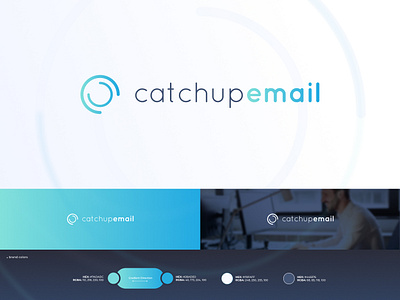Catchup.email - Brand Identity - Logo Design abstract branding catch clean email icon identity identity branding logo logo design logodesign mark modern type vector web website