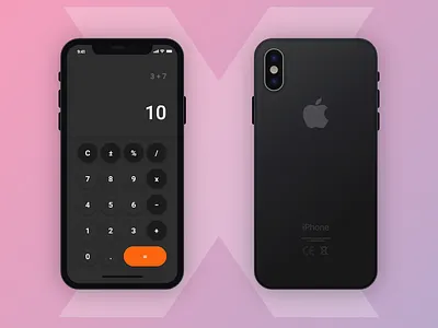 Calculator [ Dark Theme ] app ui ux