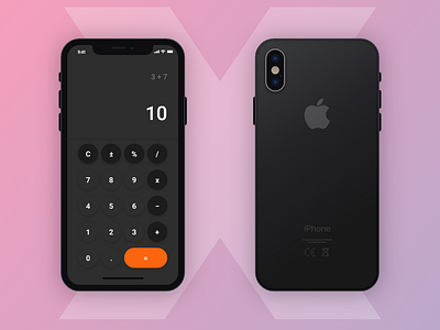 Calculator [ Dark Theme ] app ui ux