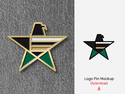 Logo Enamel Pin Mockup branding bundle corporate download icon identity illustration logo logotype mockups psd stationery template typography