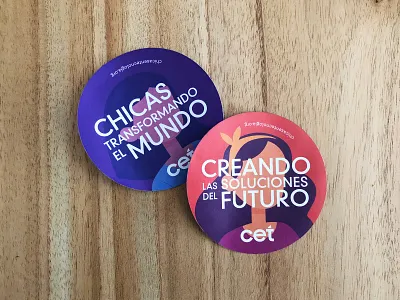 For more Girls in Tech! logo stickers typography