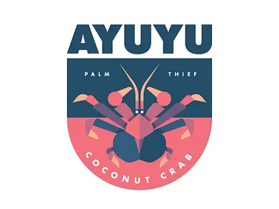 Ayuyu Crab ayuyu crab coconut crab crab crab logo graphic design guam animal guam crab guam logo logo