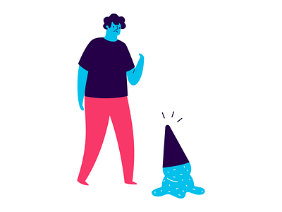 oops, something went wrong empty state error fatal error ice cream illustration sad vector wrong
