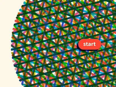 Start button button states button style cream data data visualization data viz fui line overlay rainbow ui