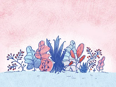 plant babies illustration plants scenery texture
