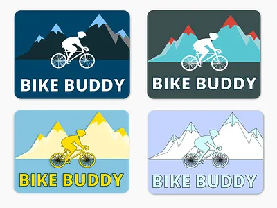 Bike Buddy Logo Concept app bicycle app bicycles bike bike buddy branding branding concept concept flat illustration logo design logos vector web