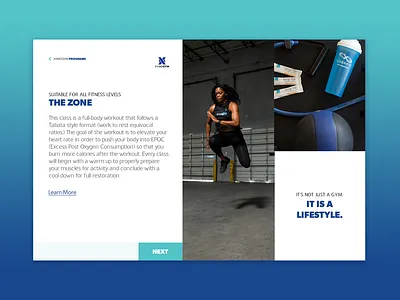 THE ZONE Landing Page Clip ui web design webdesign