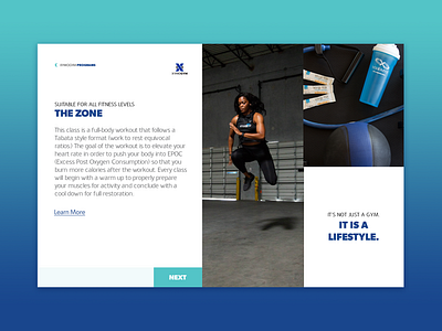 THE ZONE Landing Page Clip ui web design webdesign