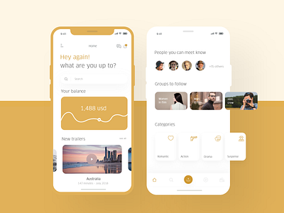 Filmmakers app #1 app colorfull cookie design ecommerce ui uidesign ux uxdesign