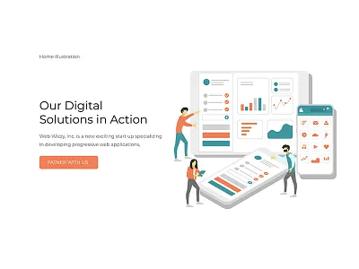 Illustration Design agency design illustration modern ui web design webdesign