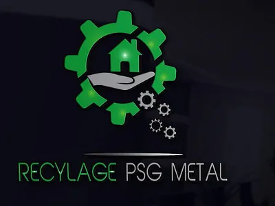 Logo 51 Recyclage Metal animation app blue branding character clean design flat icon identity illustration illustrator lettering logo minimal mobile type typography vector web