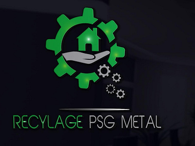 Logo 51 Recyclage Metal animation app blue branding character clean design flat icon identity illustration illustrator lettering logo minimal mobile type typography vector web