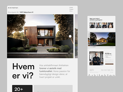 Arkitekten - Concept Architect Site architecturaldesign architecture branding contemporarydesign figma graphic design logo luxuryhome minimalistdesign modenarchitecture uiux web design