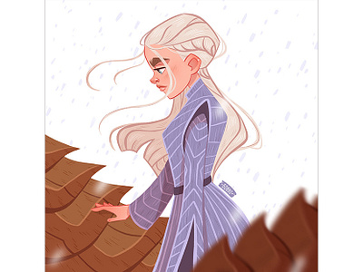 Daenerys character character design daenerys daenerys targaryen digital art digital drawing digital illustration drawing fan art game of thrones girl illustration khaleesi painting procreate