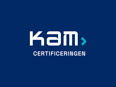 Branding for KAM Certificeringen blue branding cyan kam logo navy