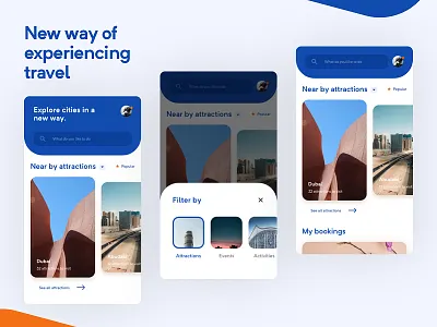 Travel App app minimal ui ux