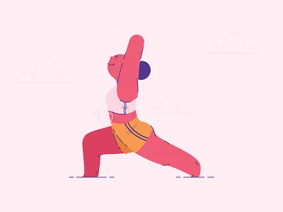 Yoga #2 basic shapes character design design exercise illustration illustration art illustrator minimal vector illustration vectorart yoga
